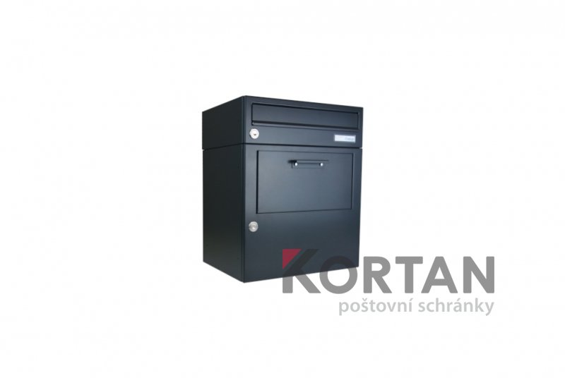 Parcel box (schránka na balíky) do sestav - nástěnný, lakovaný RAL 7016 antracit | eshop.schranky-postovni.com